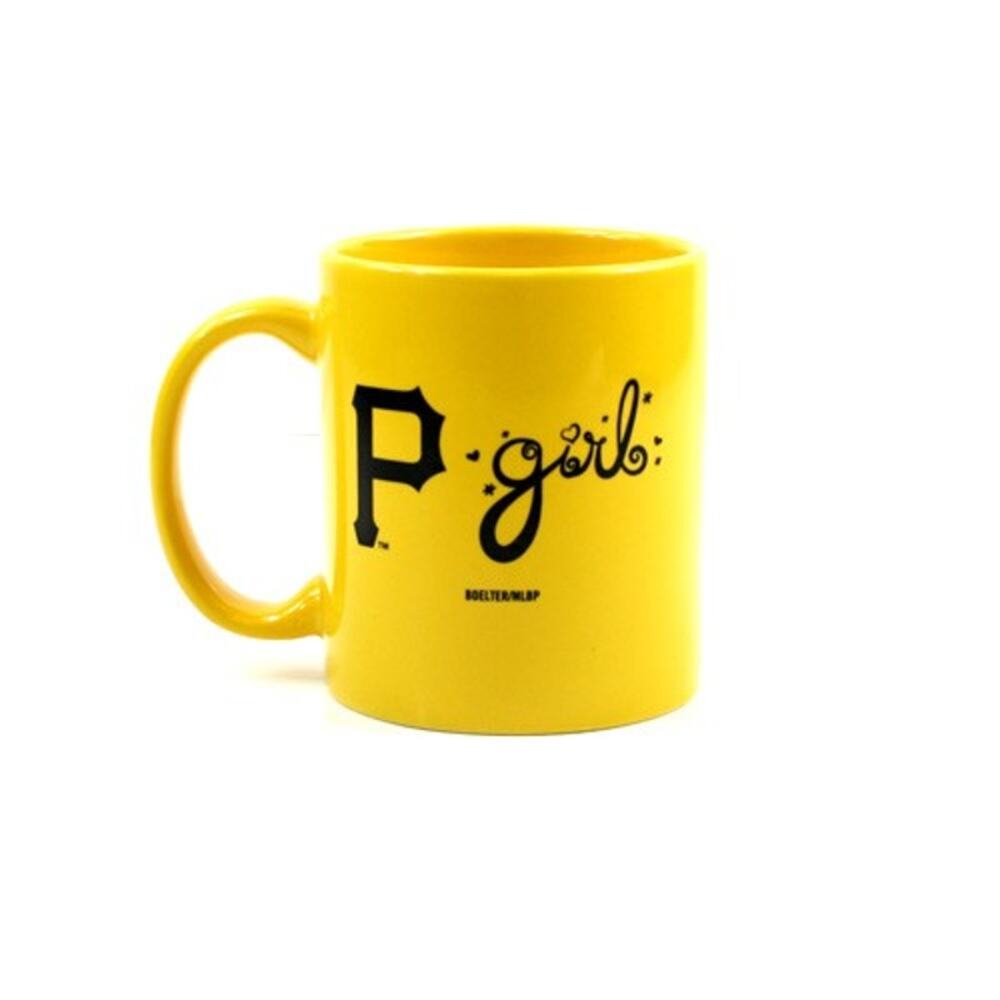 MLB Pirates Girl 11oz Mug Ceramic Yellow Pittsburgh Coffee Tea Cup New